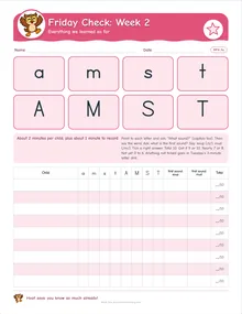 Day 10 sheet: Friday Check: Week 2