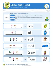 Day 12 sheet: Slide and Read