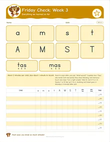 Day 14 sheet: Friday Check: Week 3