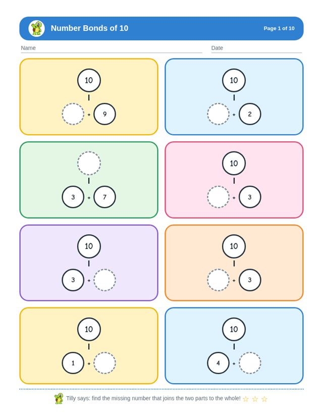 Complete Addition and Subtraction Bundle: sample page 3