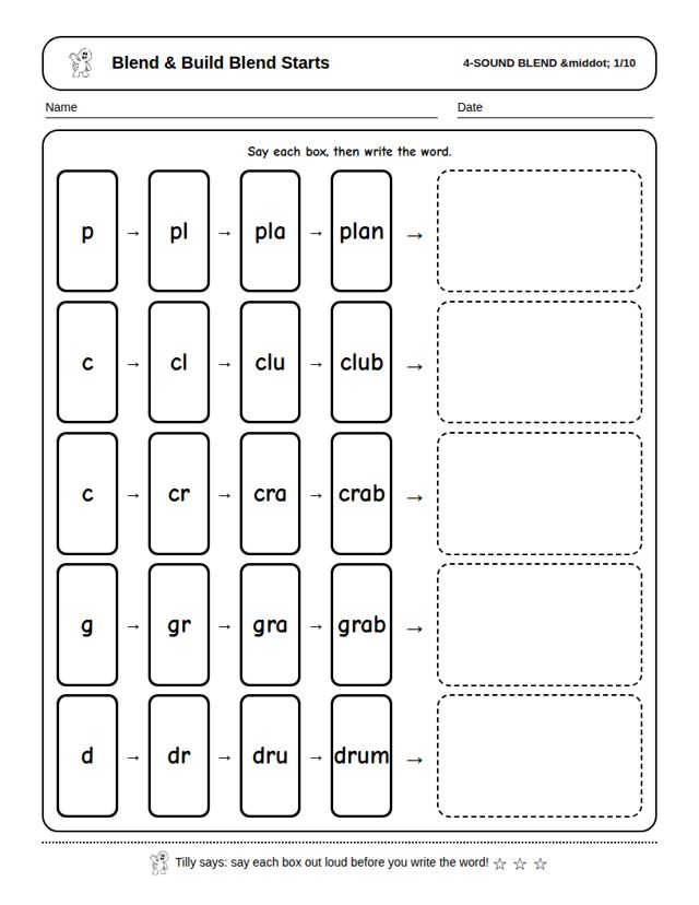 Blend and Build 4-Sound Blend Starts: sample page 4