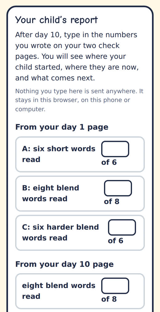 The report on a phone
