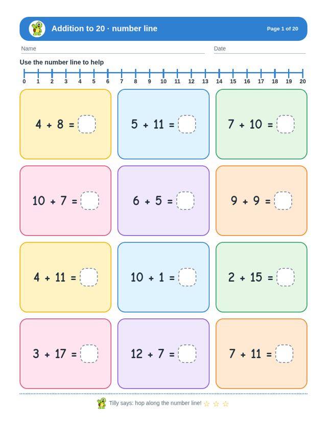 Complete First Grade Bundle sample page