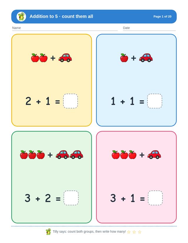 Complete Kindergarten Bundle: sample page 1