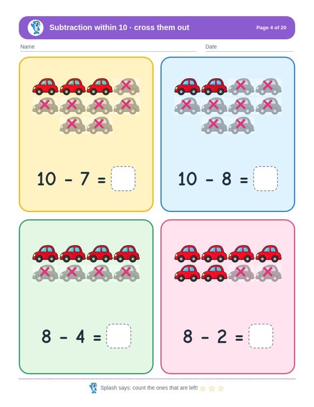 Complete Kindergarten Bundle: sample page 4