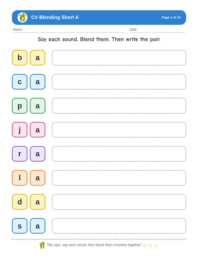 Cv Blending Bundle: sample page 1