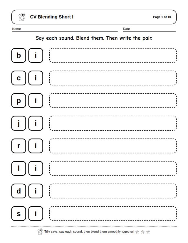 CV Blending Short I: sample page 4