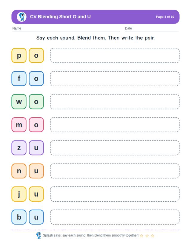 CV Blending Short O and U: sample page 3