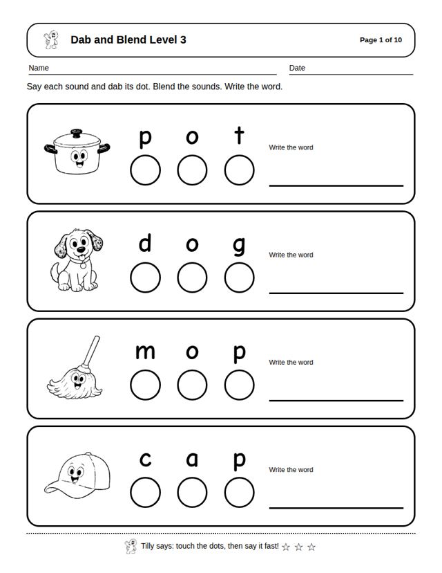 Dab and Blend Level 3: sample page 4