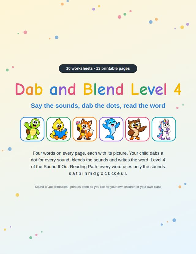Dab and Blend Level 4: sample page 1