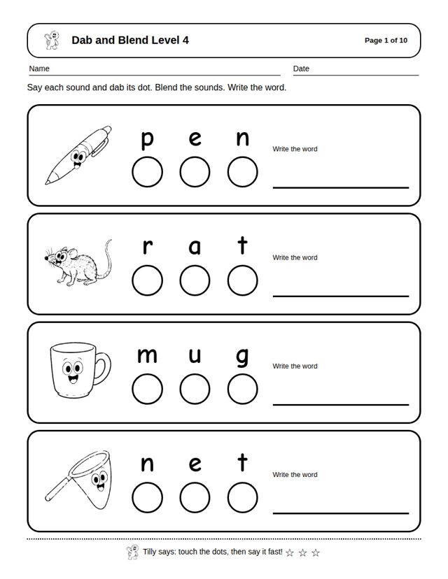 Dab and Blend Level 4: sample page 4