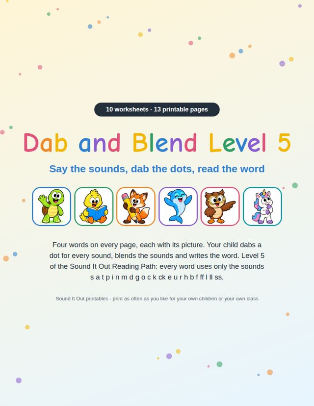 Dab and Blend Level 5: sample page 1