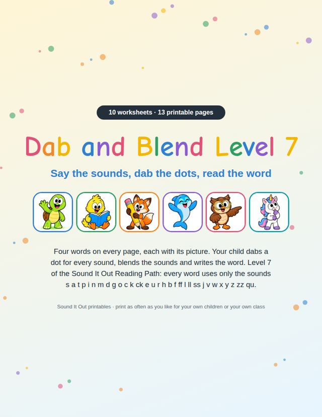 Dab and Blend Level 7: sample page 1