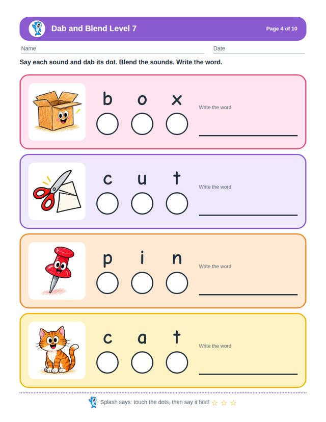 Dab and Blend Level 7: sample page 3