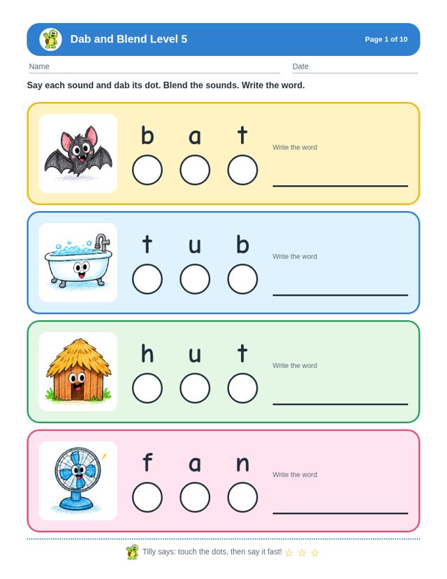 Dab and Blend Level Bundle: sample page 3