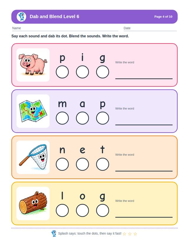 Dab and Blend Level Bundle: sample page 4
