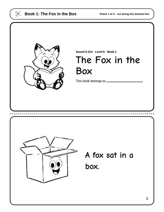 Decodable Mini Books Level 6: sample page 4