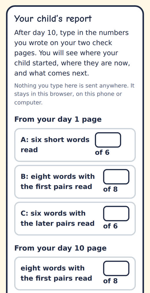 The report on a phone