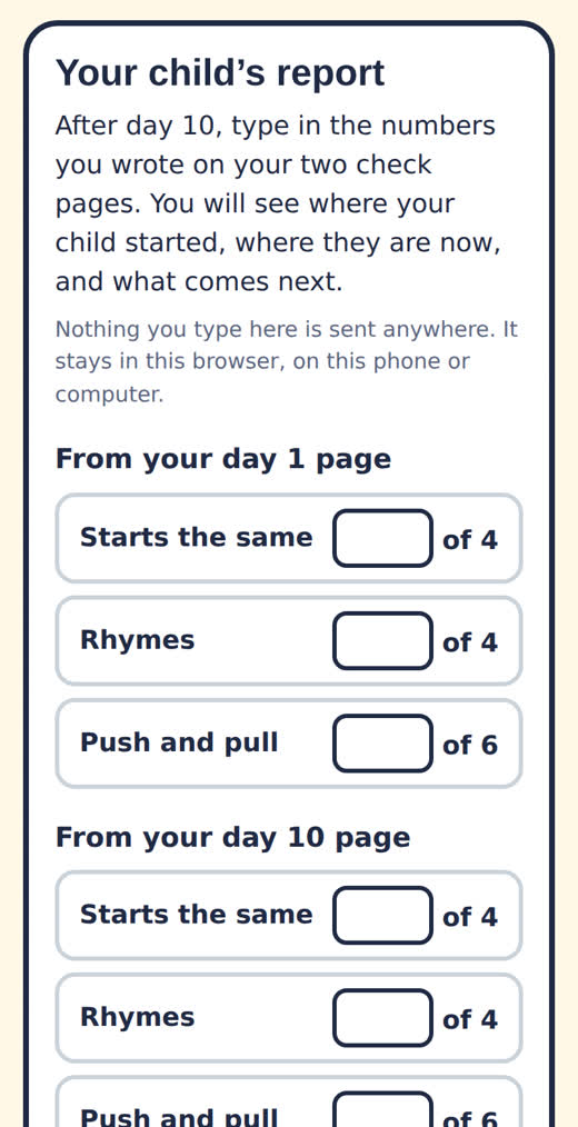 The report on a phone