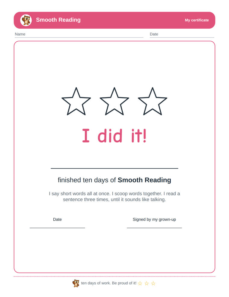 The certificate