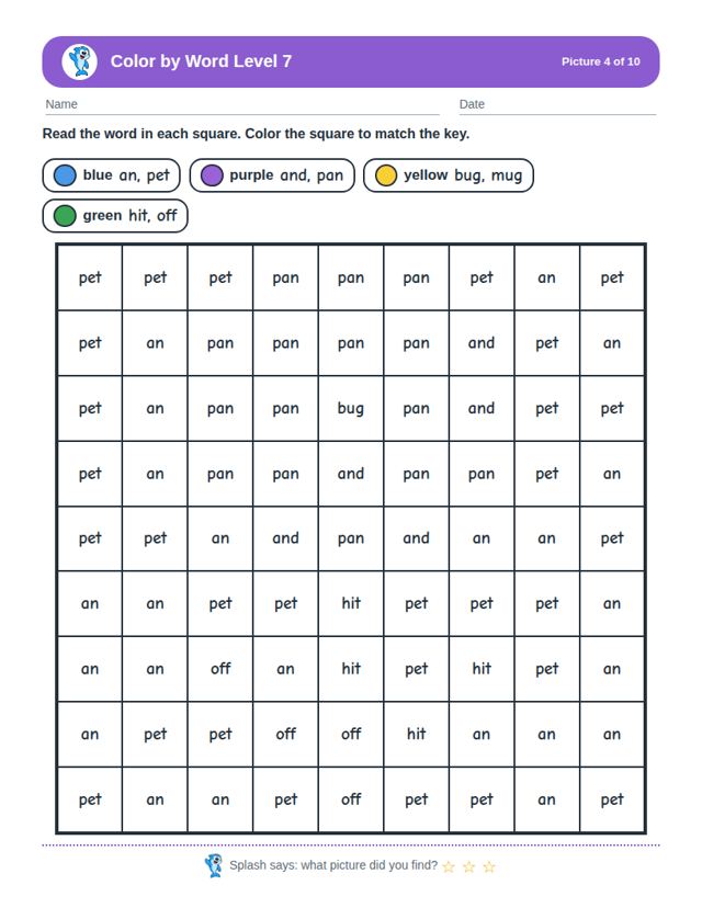 Free Games, Charts and Activities Starter Pack: sample page 4