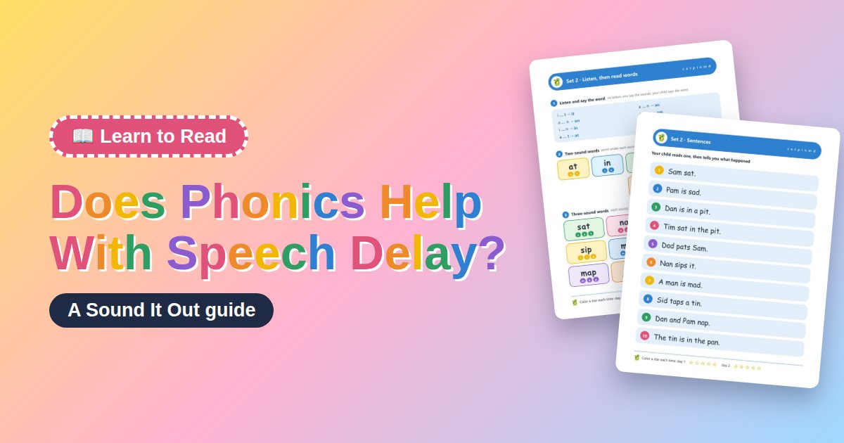 Does Phonics Help With Speech Delay?