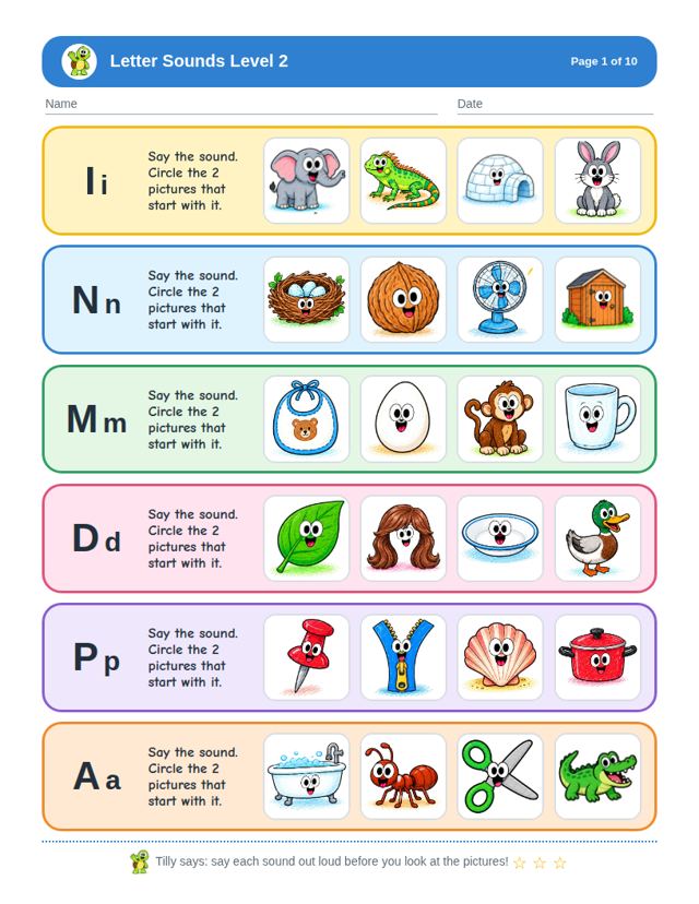 Complete Learn to Read Bundle: sample page 3