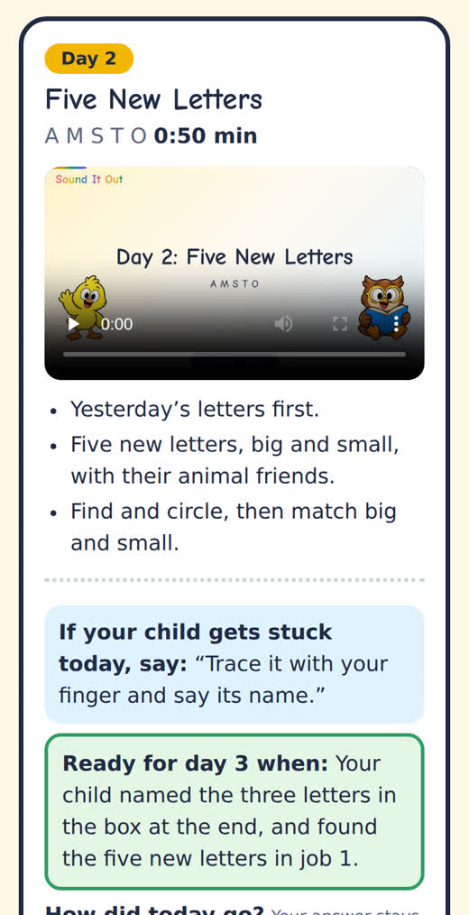 Your child’s sound track on a phone