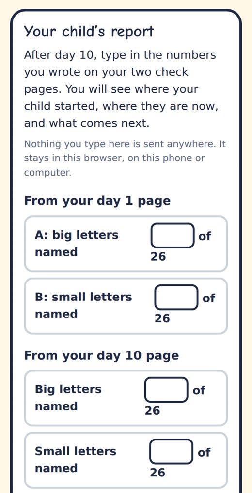 The report on a phone