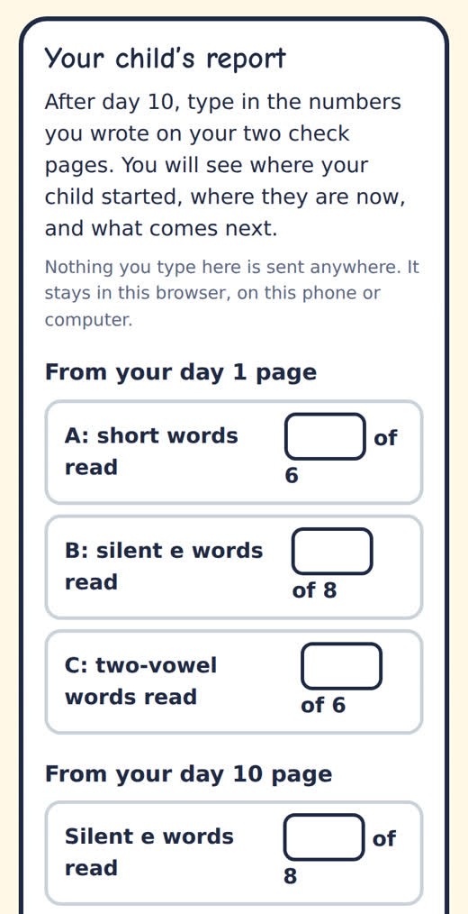 The report on a phone