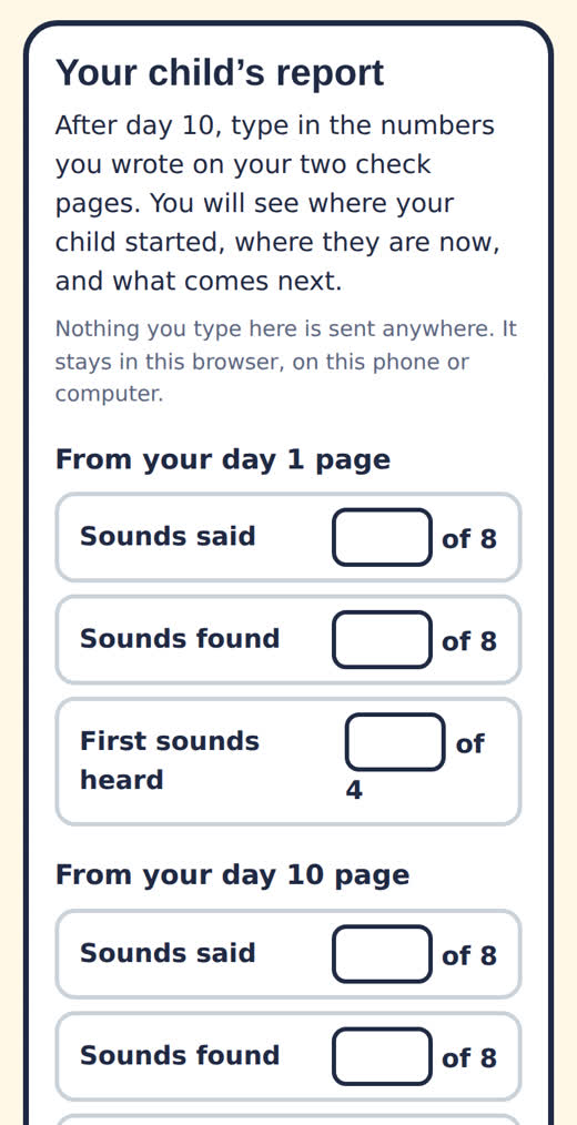 The report on a phone