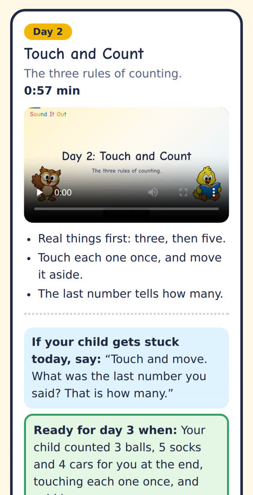 Your child’s sound track on a phone