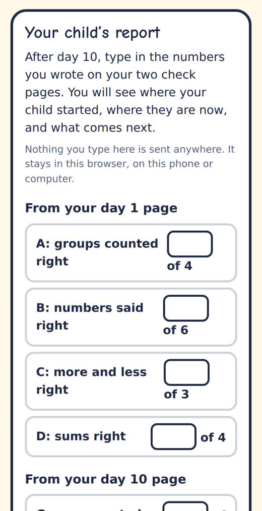 The report on a phone