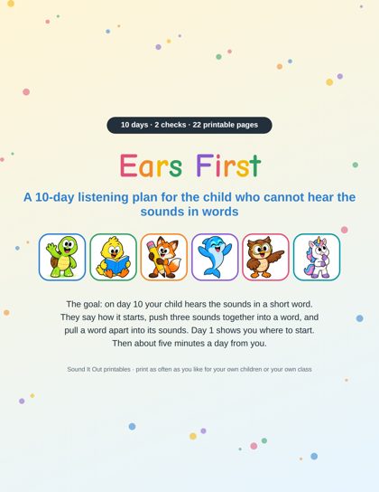 The cover of Ears First