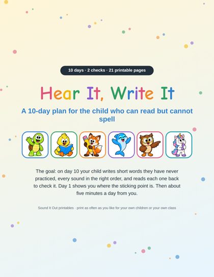 The cover of Hear It, Write It