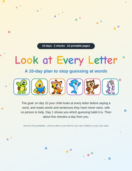 The cover of Look at Every Letter