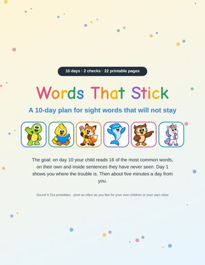 The cover of Words That Stick