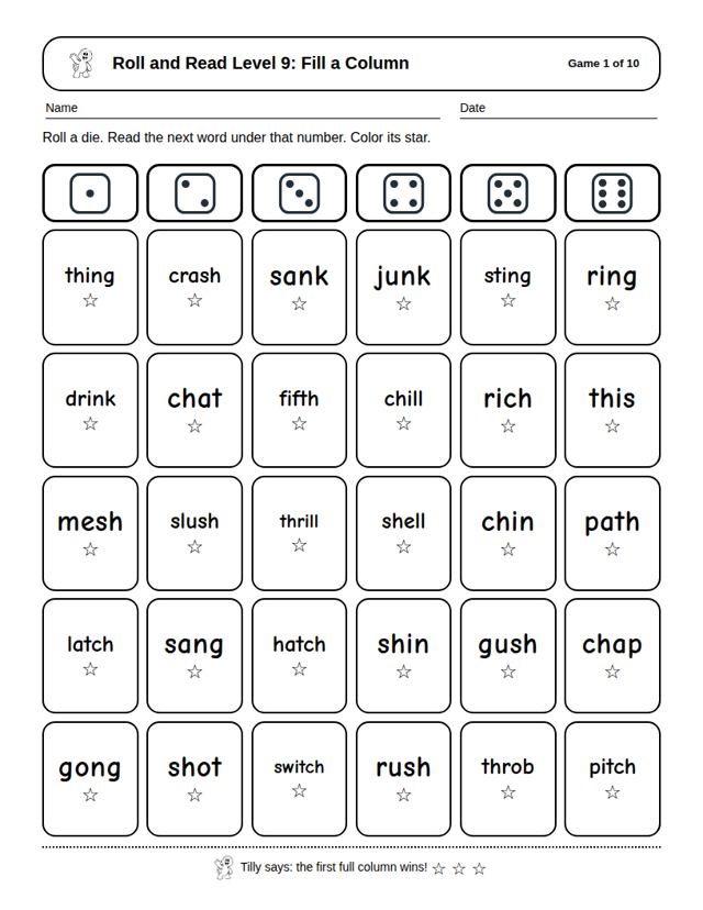 Roll and Read Level 9: sample page 4