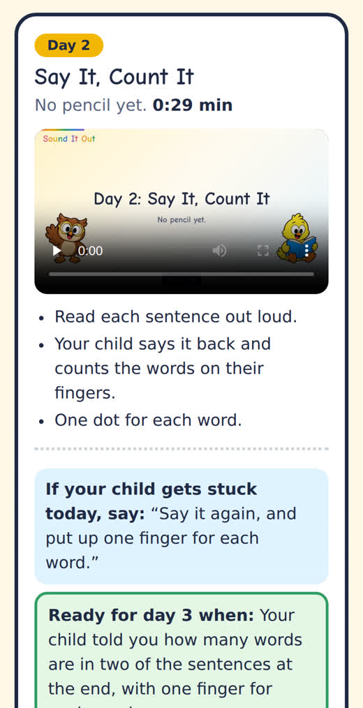Your child’s sound track on a phone