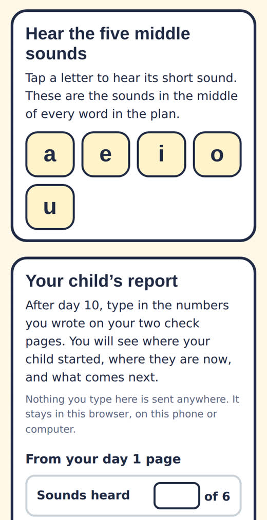 The five middle sounds on a phone