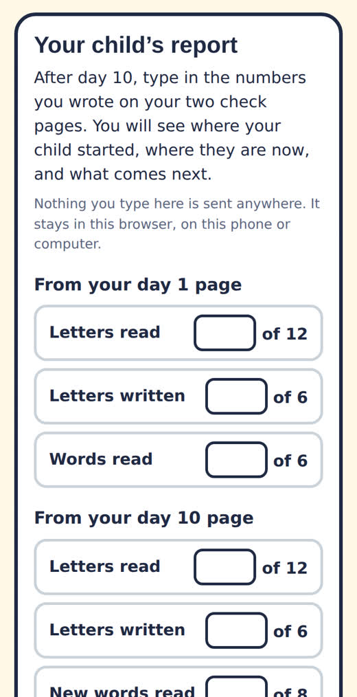The report on a phone