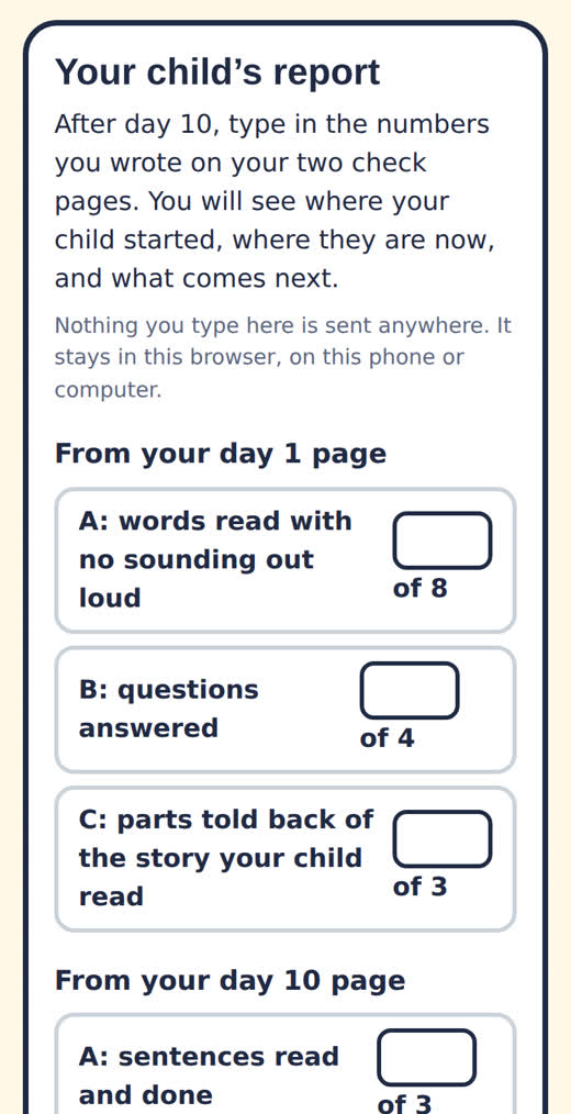 The report on a phone
