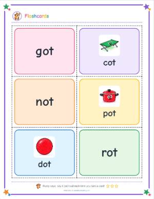 Flashcard maker: The -ot family