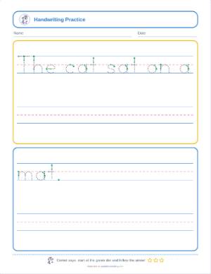 Handwriting worksheet maker